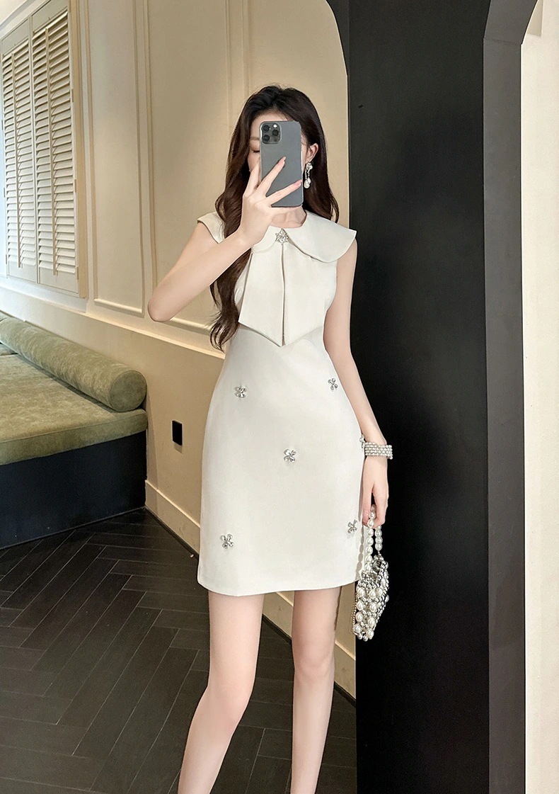 夏 ショートワンピ リボン 誕生日 ドレス パーティー 着痩せ 大人 お呼ばれ 同窓会 披露宴 卒業式 結婚式 ウェディング 二次会 成人式