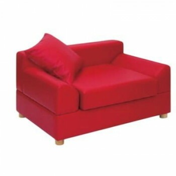 高田ベッド製作所 スターツ（01） ソファ― 座幅54（全幅67）x長さ86x座高33（全高51.5）cm レッド TB-1110-01