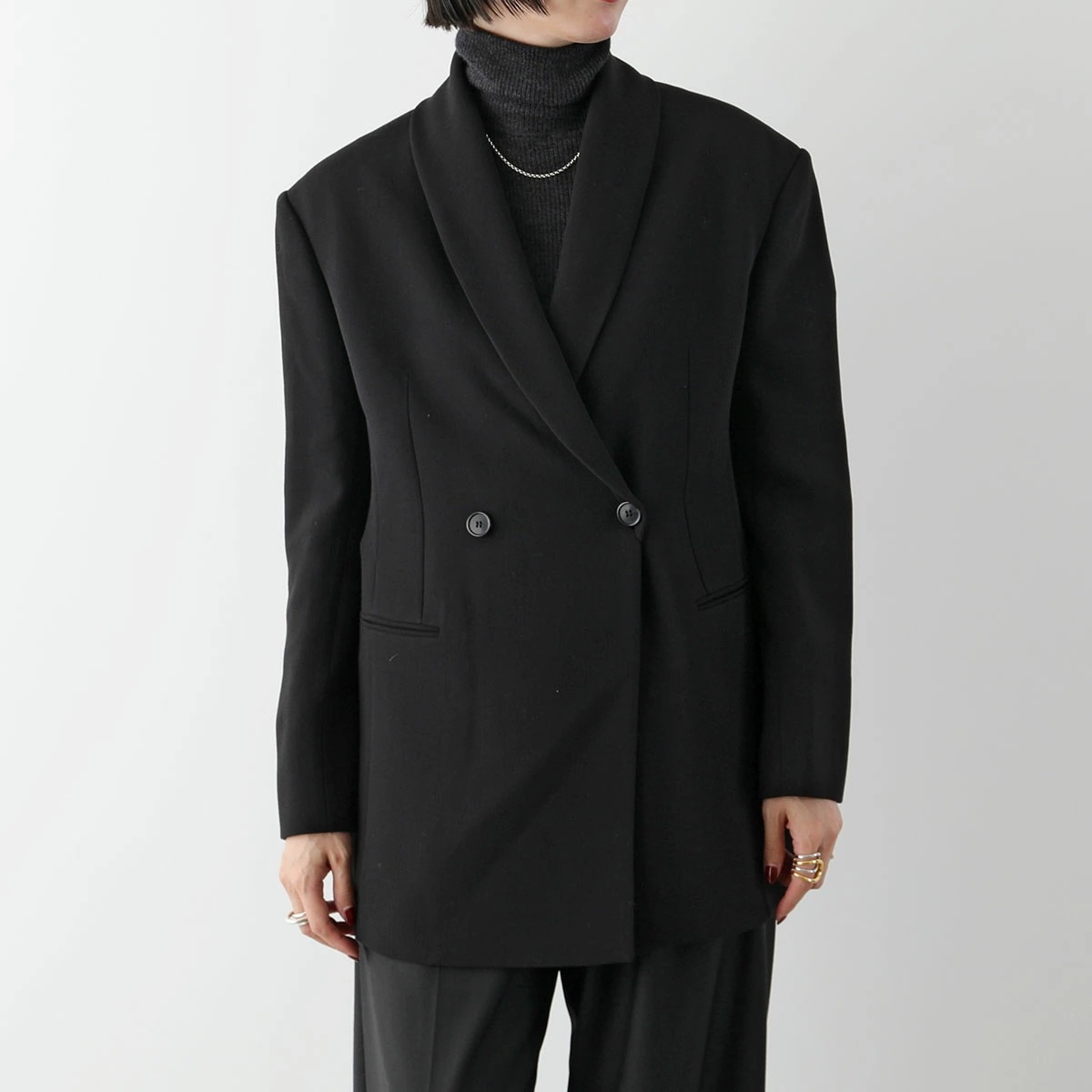 THE ROW ザ・ロウ ジャケット DIOMEDE JACKET ダイオミード 7428 W2571 レディース ウール テーラード ブレザー BLK