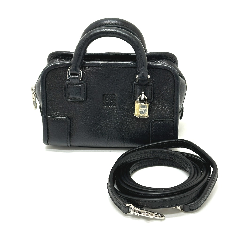 ショルダーバッグ 339.79.039 アマソナ マイクロミニ 2WAY 肩掛け 斜め掛け レザー ブラック