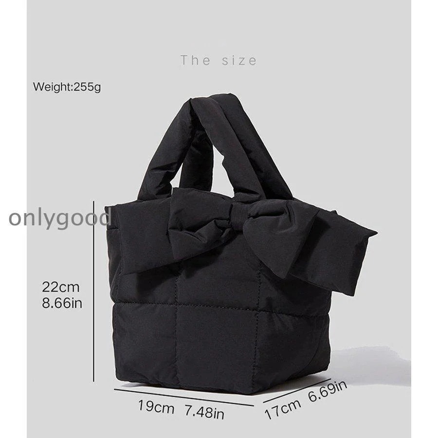 25新型トートバッグ ダウン レディース かばん リボン 手提げバッグ A4対応 ママバッグ 軽量 大容量 A4 クリスマス ギフト おしゃれ