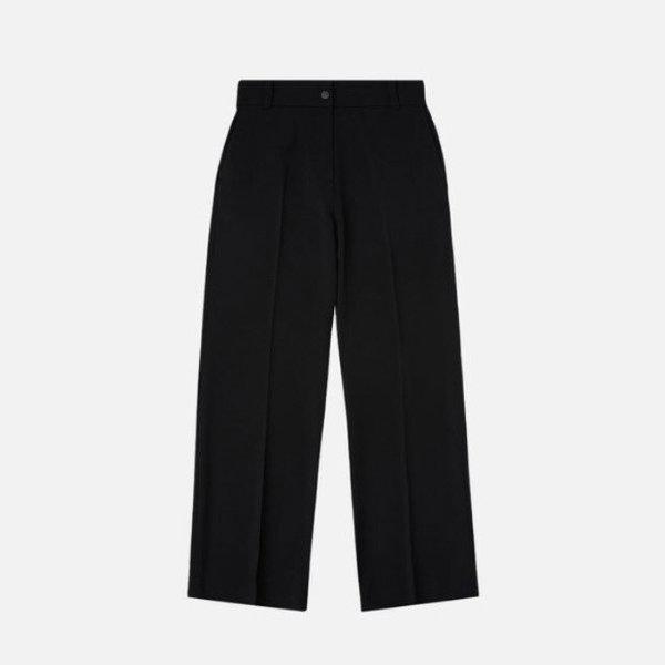 パンツ LQC W243002GPT96-BLK 女性 ストレートフィット ウーブンパンツ