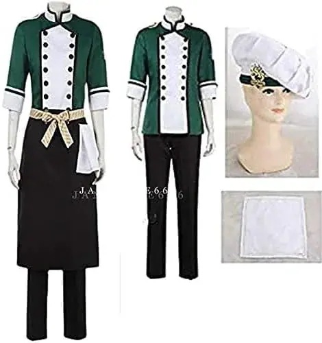 ツイステ NRCマスターシェフ シルバー コスプレ衣装+帽