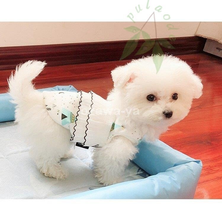 ペット服犬猫服快適で可愛い 犬服 タンクトップ涼しい クール フリル お出かけ S M L XL 2XL884