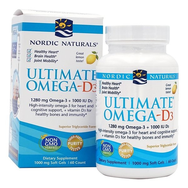 超特価SALE開催 Nordic Naturals Ultimate Omega - D3 Softg 驚きの値段 60 Lemon