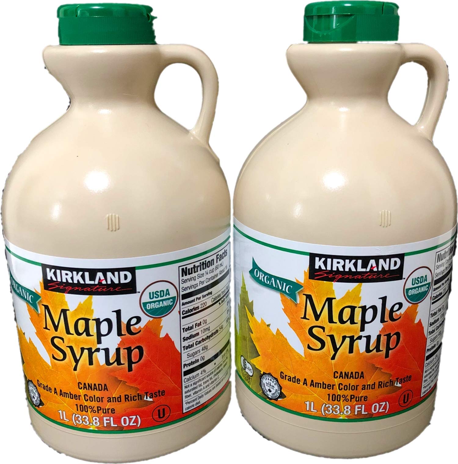 KIRKLAND(カークランド) 有機メープルシロップ アンバーリッチテイスト グレードA 1329g 2本