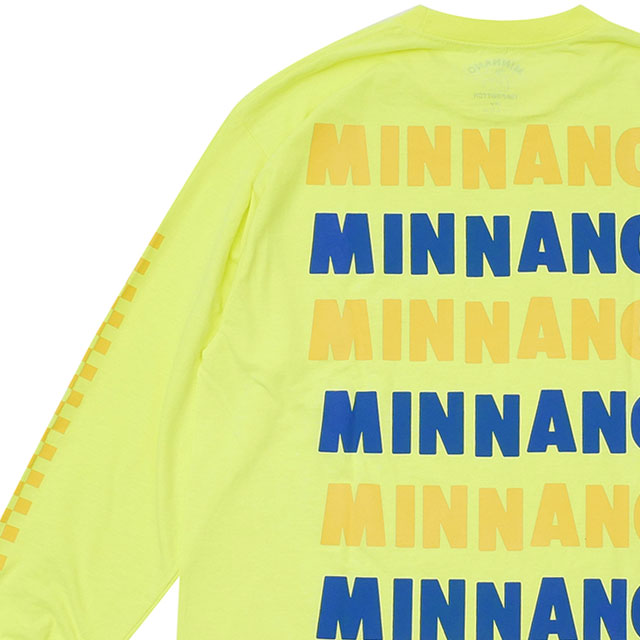 【数量限定特別価格】 ミンナノ min-nano L/S TEE 長袖Tシャツ YELLOW イエロー 黄色 202-001122-058
