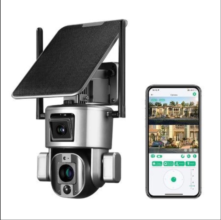 4G LTE 監視カメラ PIR 野生動物カメラ 4 倍または 10 倍ズーム 4K 8MP PTZ カメラソーラーパネル 32,564円