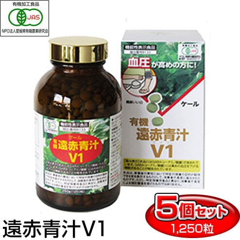 機能性表示食品 V1 1250粒 ビン 5箱セット＋1箱サービス 1012-5
