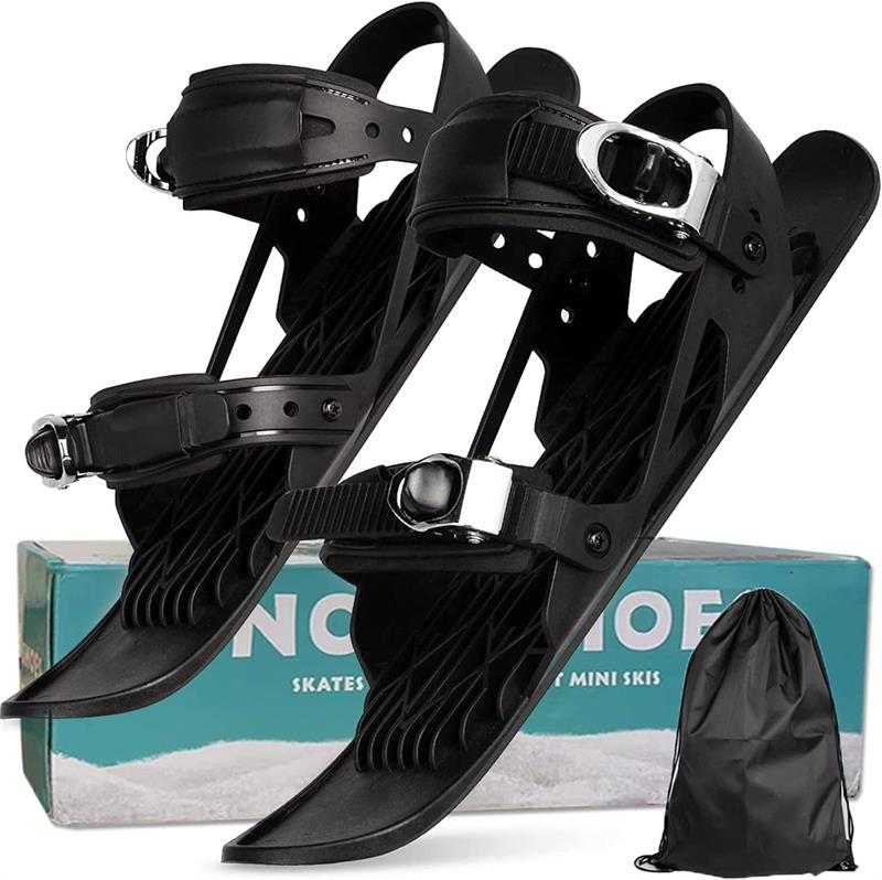品質保証ミニスキー板 大人用 セット ファンスキー板 ショートスキー板 調整可能適用可能全サイズに冬の靴とブーツ 初心者と屋外愛好家のためのウィンタースポーツスノースケート板 さまざまな地形やシナリオ