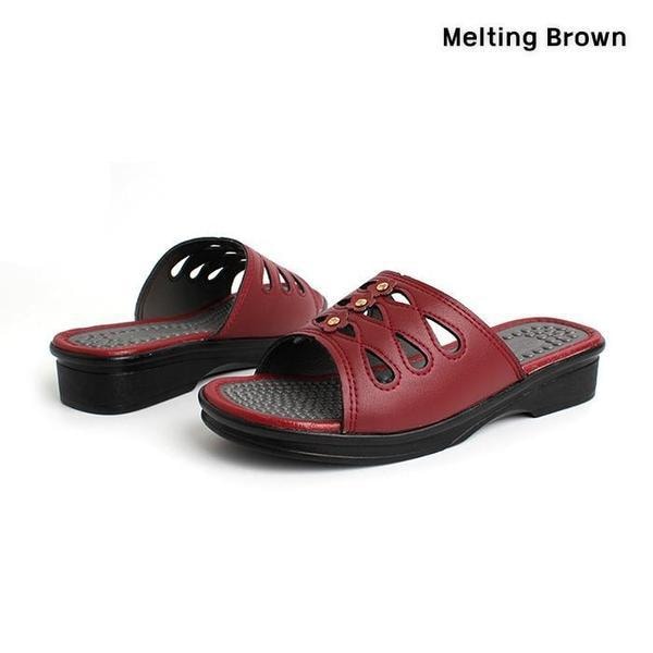 カジュアル 女性 厚底スリッパ オフィスシューズ 2color