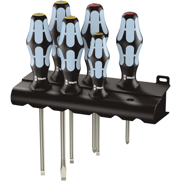 WERA ヴェラ ステンレス製 ドライバーセット プラス マイナス 6本組 032060 工具 ツール DIY 作業工具 道具