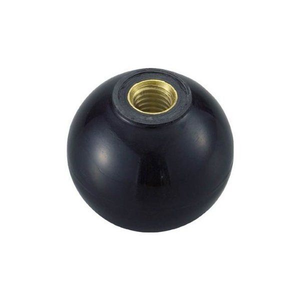 TPC20-6BK 黒 樹脂製握り玉 金具付 20XM6mm (20個入) メーカー直送
