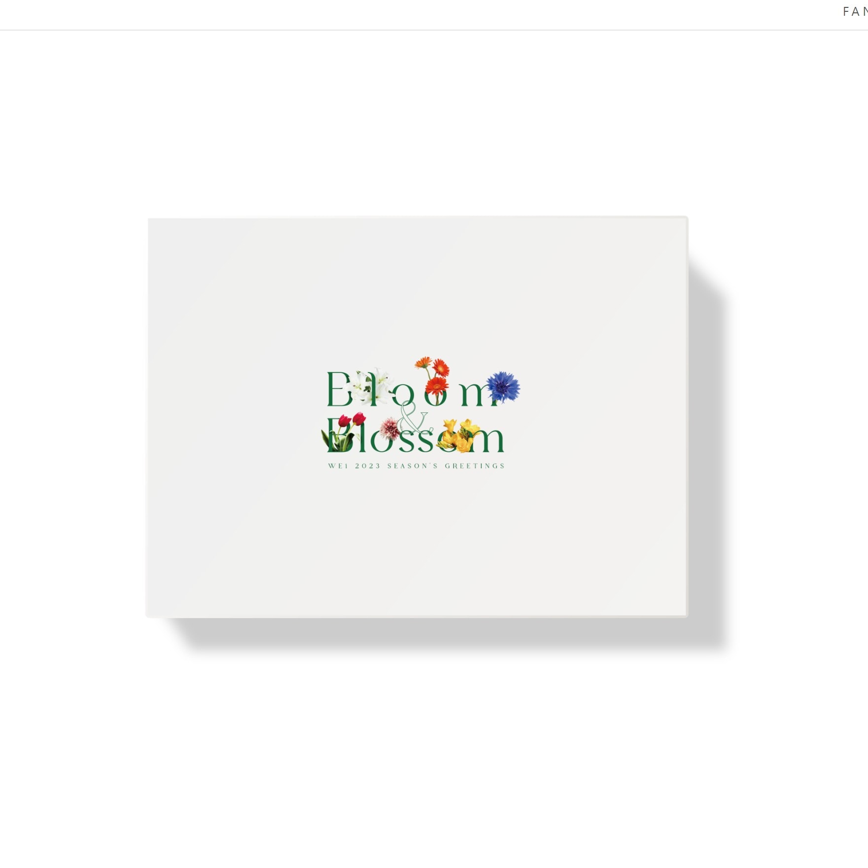12月21日発売 WEi 2023 SEASONS GREETINGS