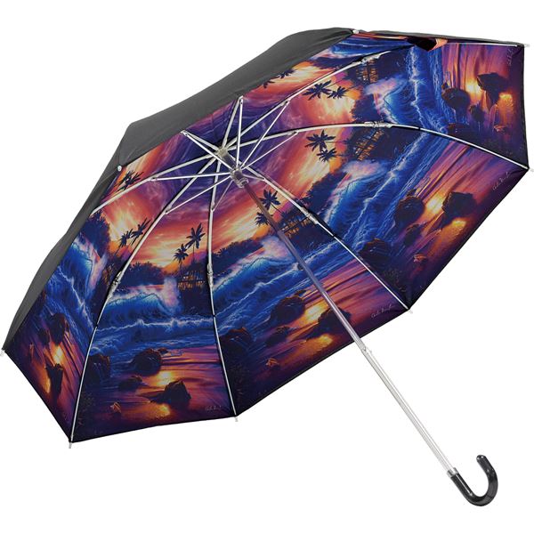 ユーパワー クリスチャン/リース/ラッセン 折りたたみ傘 晴雨兼用 「エターナル エンブレース」