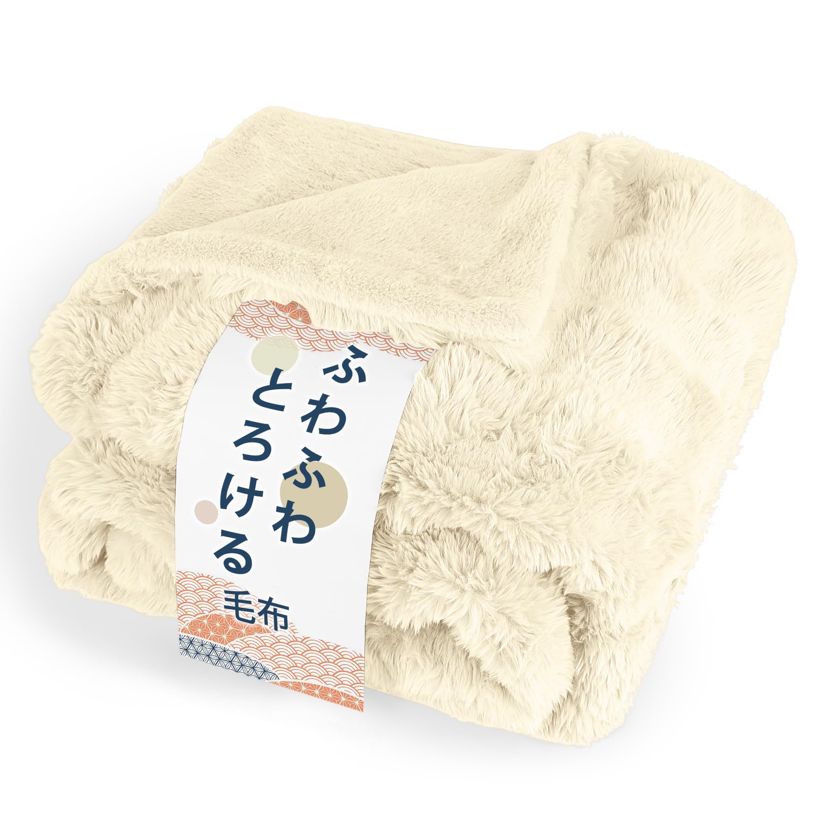 Melvint ブランケット 毛布 セミダブル 冬用 厚手 2枚合わせ ふわとろ毛布 もこもこ毛布 あったか ラビットファー調 トスカ泡絨 洗える 吸湿速乾 抗菌防臭 蓄熱保温 極細繊維 (ホワイト・