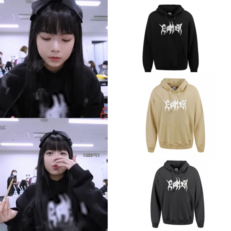 【Lesserafim ウンチェ着用】 GOTTER BIG LOGO HOODI