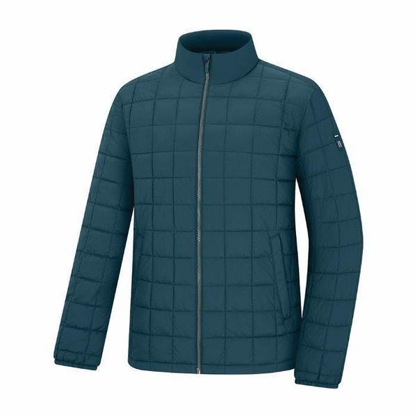 HC03 男性用軽量ウェロン スクエアキルティング 超軽量パディングジャンパー(ダークグリーン) KVJ6500M (S41492702)