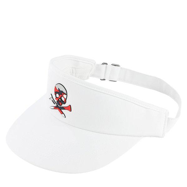 [釜山店] [] (G4AS23H54 SNO) 男性 CAMO SKULL バイザー キャップ帽子