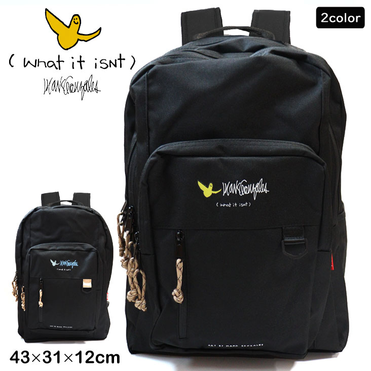 What it isNt ワットイットイズント マークゴンザレス MARK GONZALES バックパック エンジェルワッペン リュック リュックサック バックパック 鞄 2H9-12188