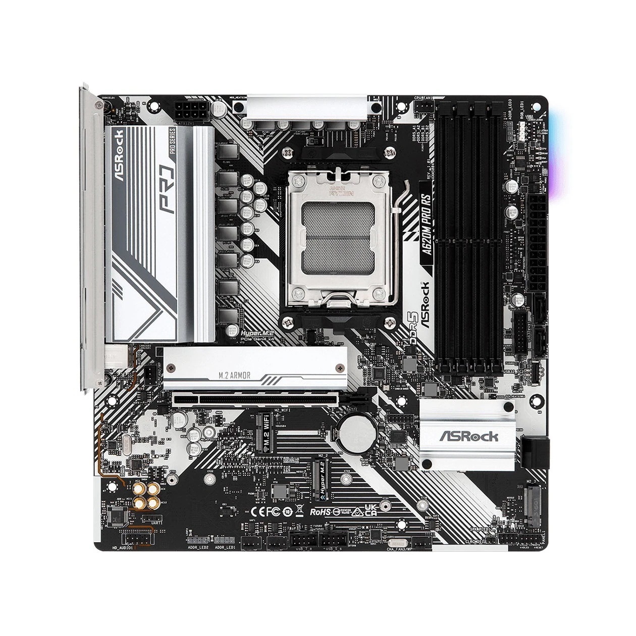 A620M Pro RS Micro ATXマザーボード