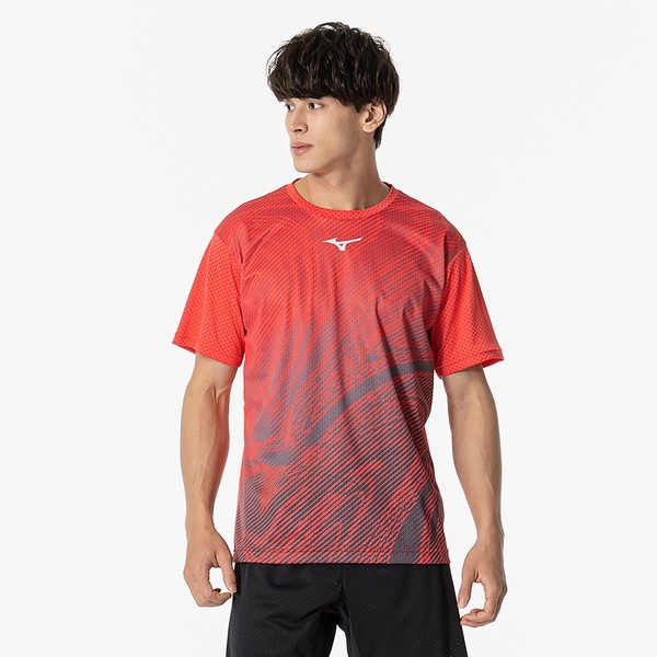 MIZUNO ミズノ 汗処理／通気 ドライエアロフローキープライトゲームシャツ ラケットスポーツ ユニセックス ゲームウエア メンズ 62JAB00063