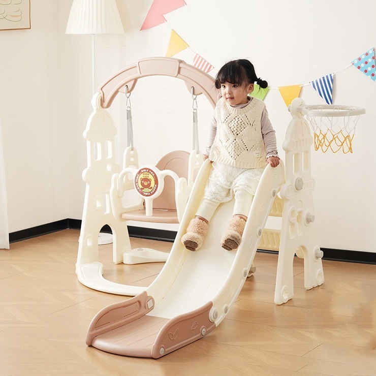 滑り台 すべり台 遊具 1-5歳 室内 ブランコ バスケットボール 折りたたみ可能 組立簡単 室内遊具 大型遊具 すべりだい スウィング キッズパーク バスケットゴール 屋内 家庭用 キッズ