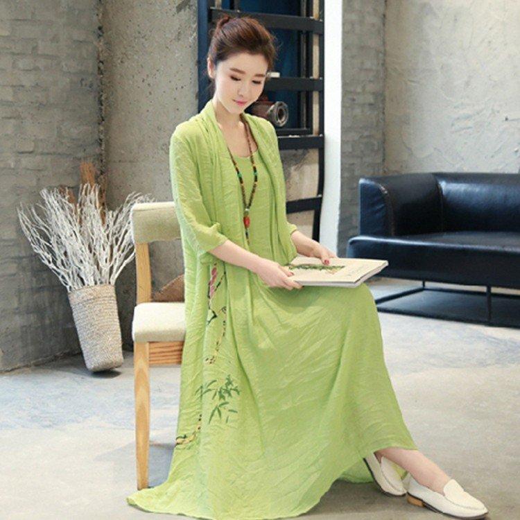 ワンピース レディース 夏 ツーピース ５分袖 Aライン 安い 可愛い ロング丈 大人 カジュアル ロングワンピ 切り替え