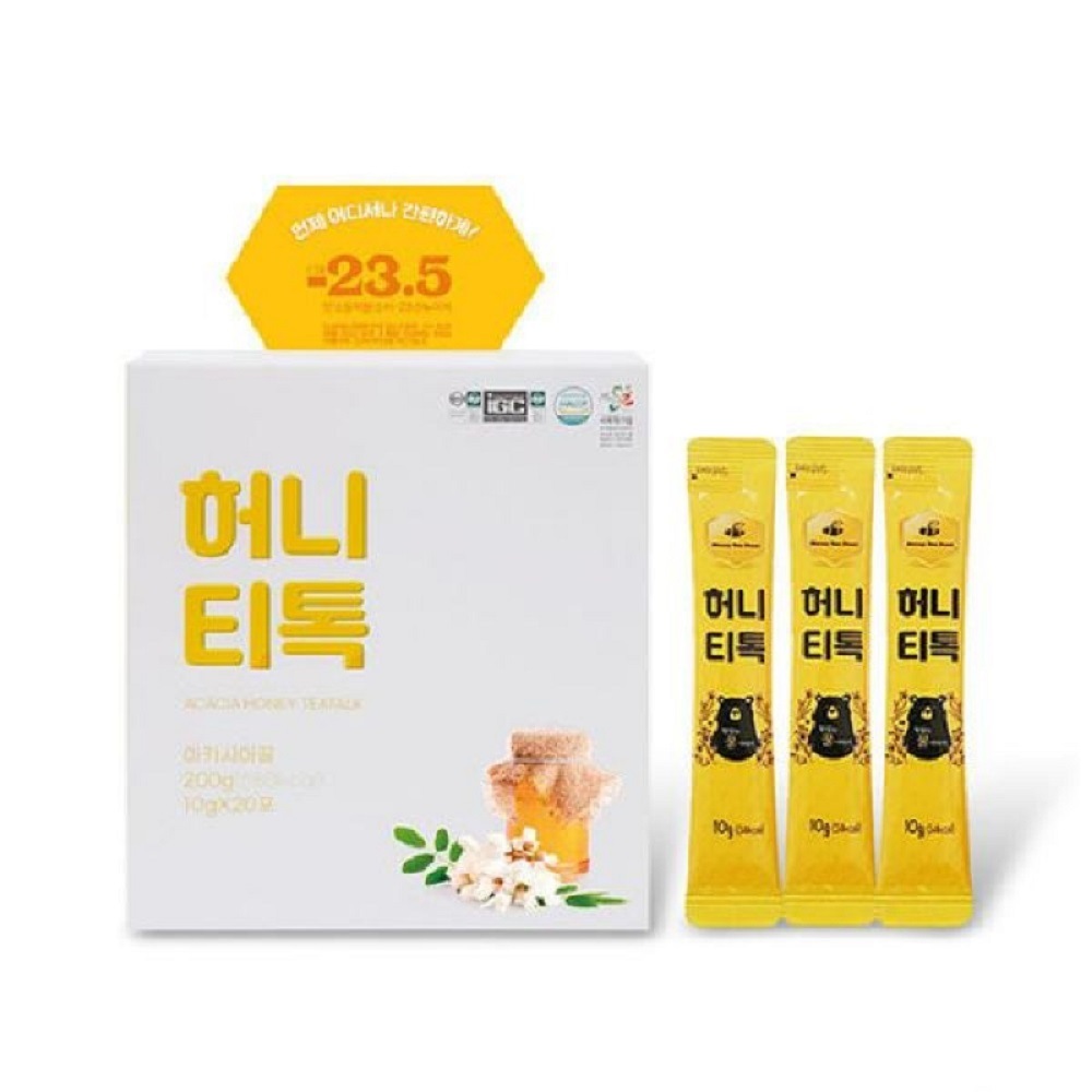 韓国-KMEAL-ハニティトーク アカシア 10gx20包 簡単に蜂蜜スティック