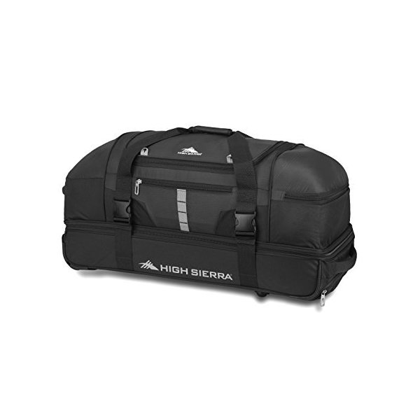High Sierra Evolution Drop Bottom Rolling Duffel Bag， Black/Ash， 30-Inch 並行輸入品 22,032円