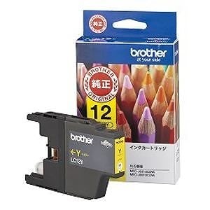 （まとめ買い）インクカートリッジ（イエロー） LC12Y 00010884 [x3]