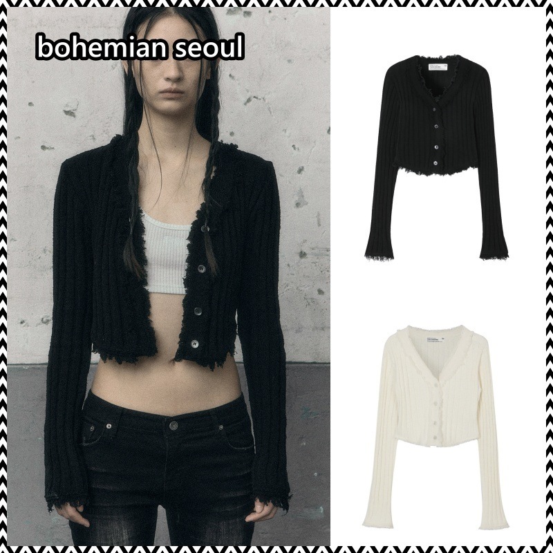 bohemian seoul 24SS TASSEL COTTON CARDIGAN