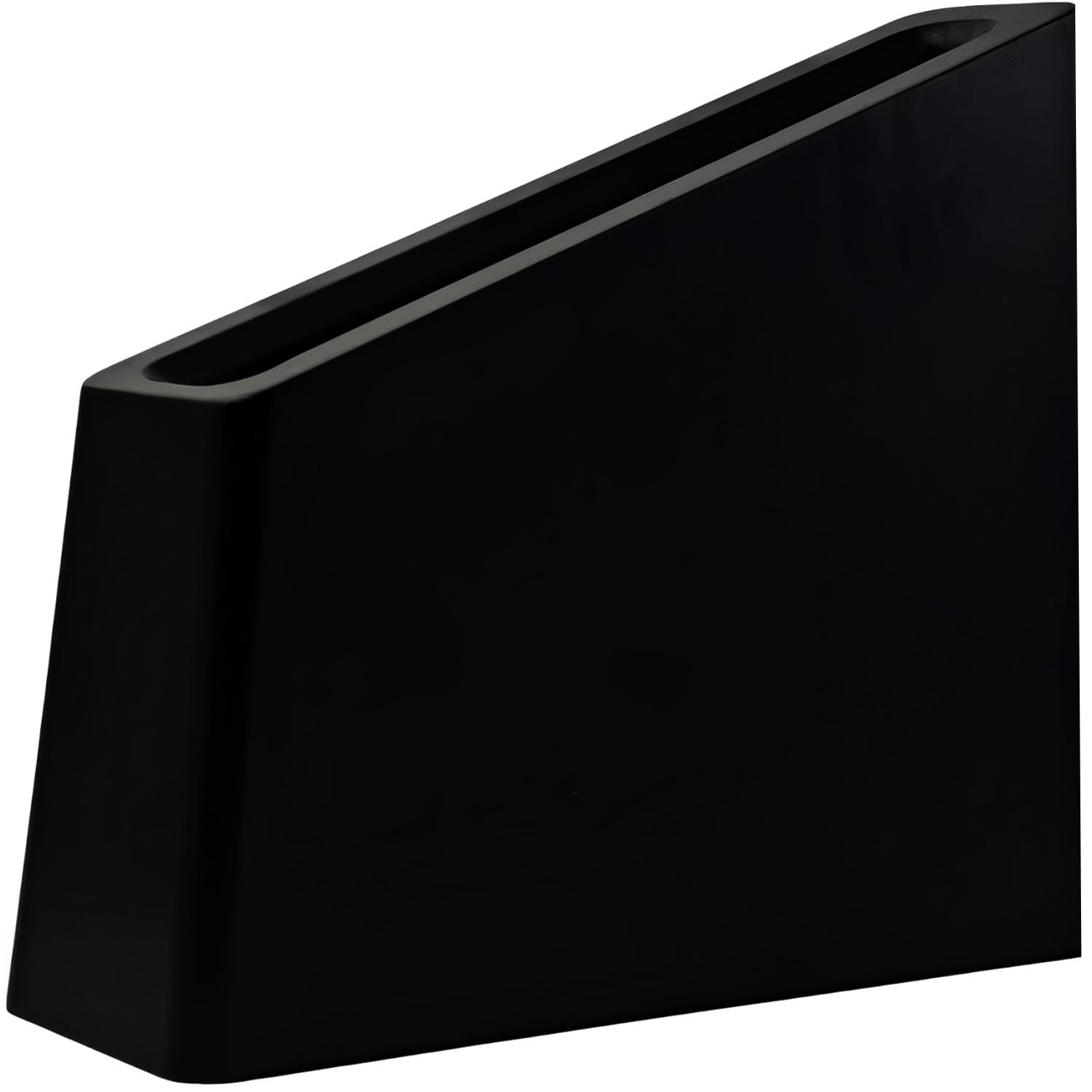 Resafy 磁気ナイフホルダー ブラック 木製ブロックナイフディスプレイホルダーラック マグネットスタンド 強力な強化マグネット付き キンブスストリップ