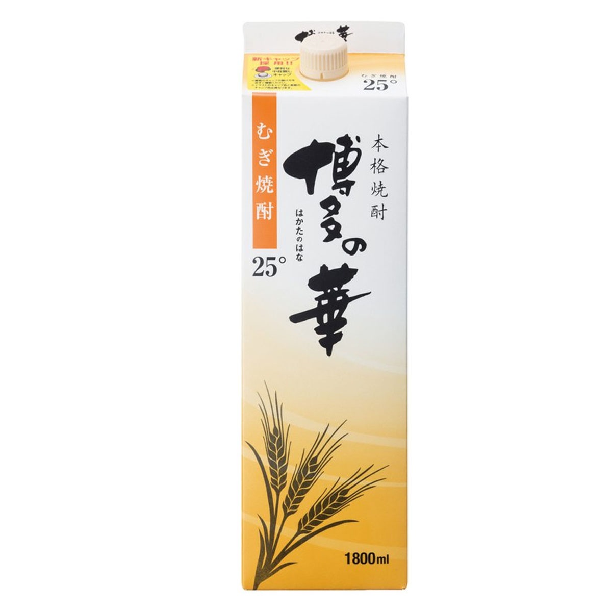 博多の華 麦焼酎25度 1.8L (1800ml) パック 6本入 2ケース(12本) 15,161円
