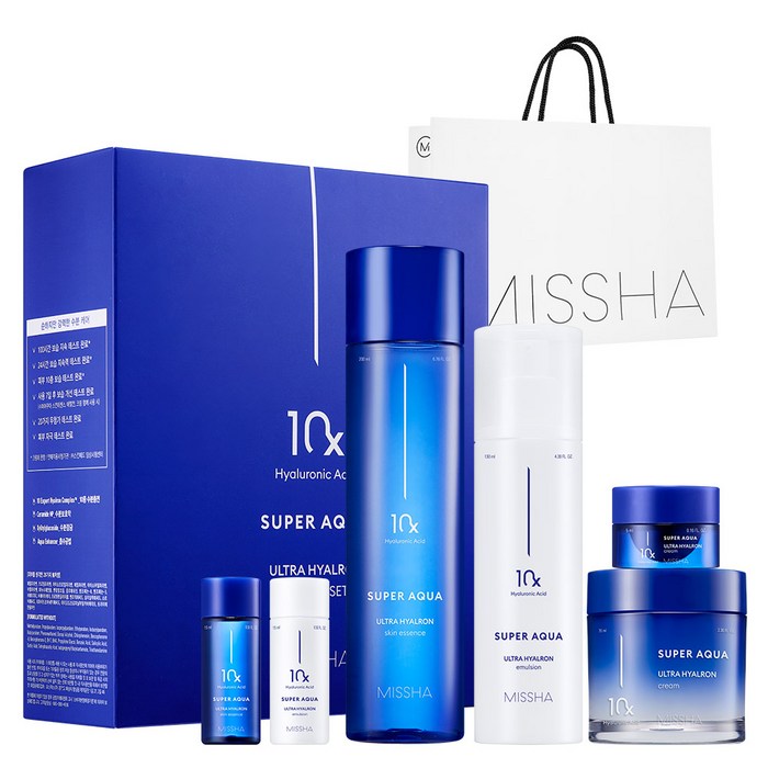 NEW スーパーアクア ウルトラヒアロン スキンエッセンス 200ml + エマルジョン130ml + クリーム70ml 企画セット