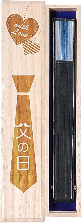 扇子 短地 【青霧】 父の日デザイン桐箱・ラッピング付き 父の日 プレゼ