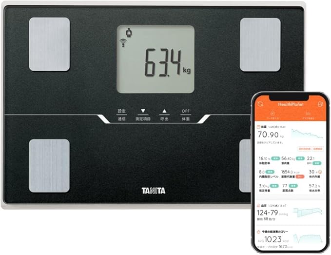タニタ(Tanita) 体重 体組成計 ブラック BC-768 BK スマホでデータ管理 立てかけ収納OK 5,240円
