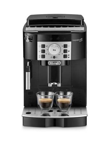 DeLonghi (デロンギ) 全自動コーヒーマシン マグニフィカS ECAM22112B コーヒーメーカー 全2メニュー カフェジャポーネ搭載 アイスコーヒー 豆から挽きたて 簡単お手入れ 手動ミ