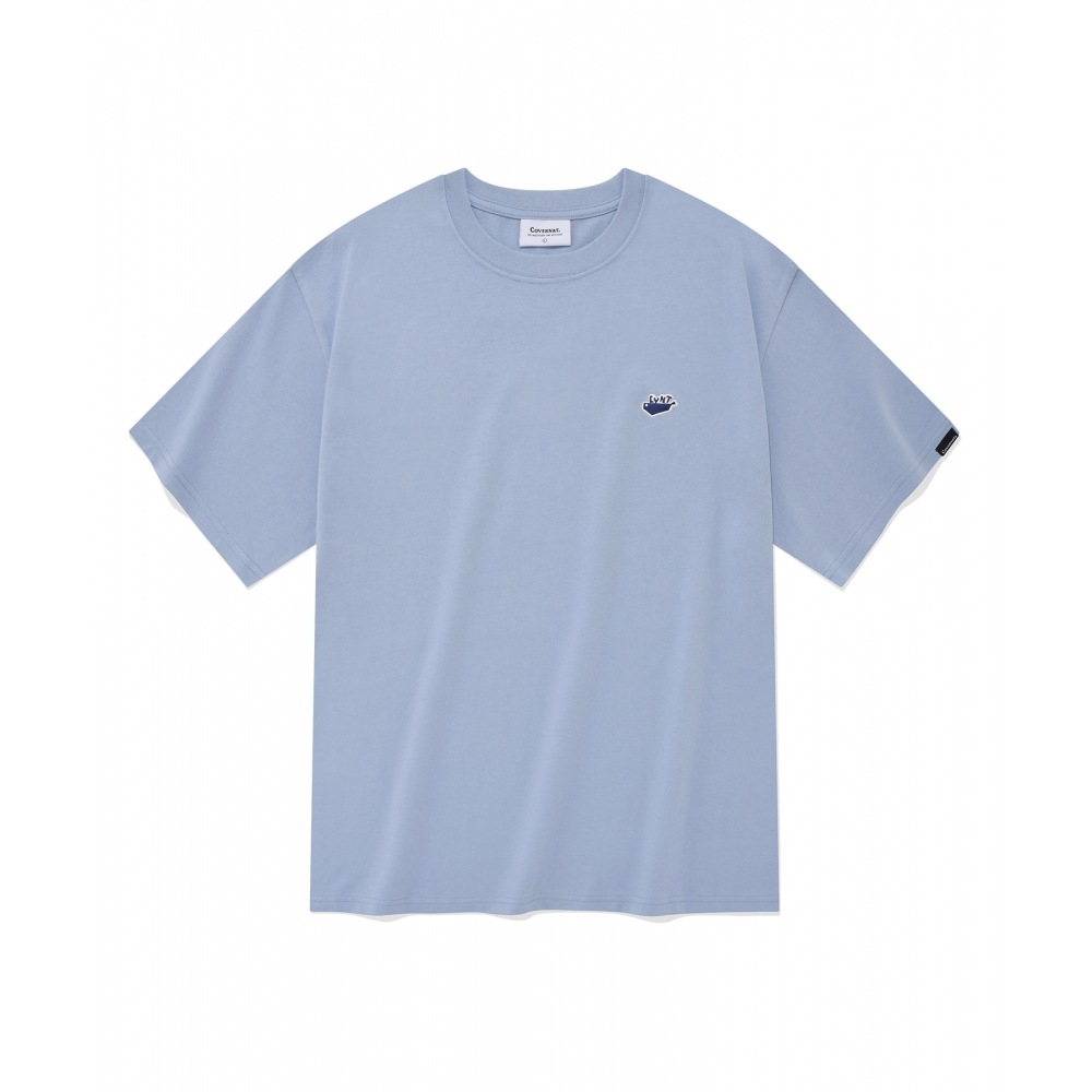 COVERNAT クジラロゴ T シャツスカイブルー
