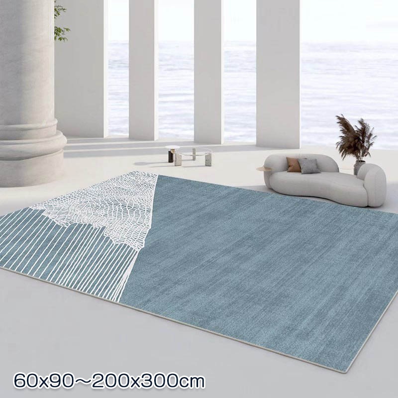 ラグ 洗える 200x300 4.5畳 長方形 ラグマット 60x90cm おしゃれ 北欧 ラグカーペット オールシーズン 夏 冬 ウォッシャブル 滑り止め 大判 耐磨 高級感 寝室 雰囲気