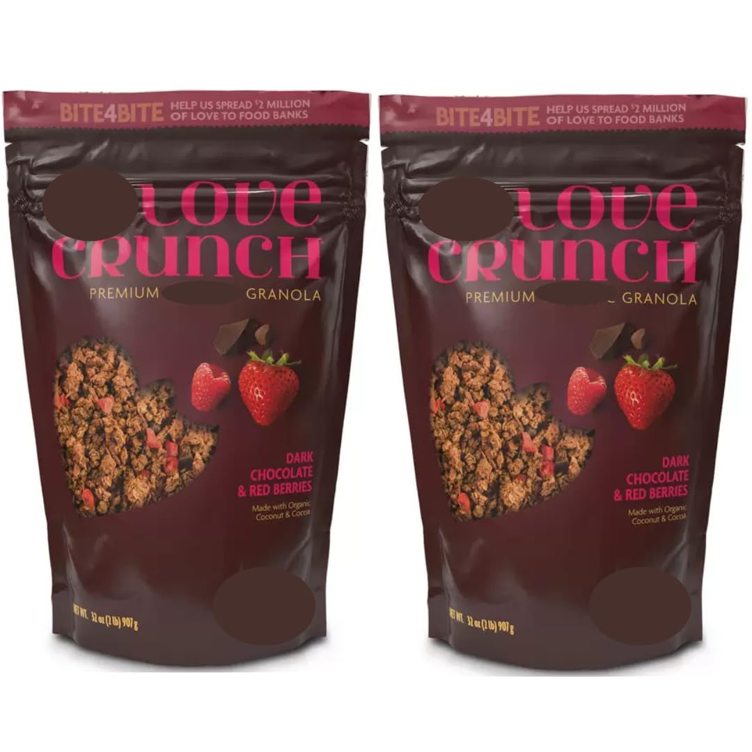 【お徳用 大容量】ネイチャーズパス ラブクランチ グラノーラ 907g×2袋セット ダークチョコレート＆レッドベリー味