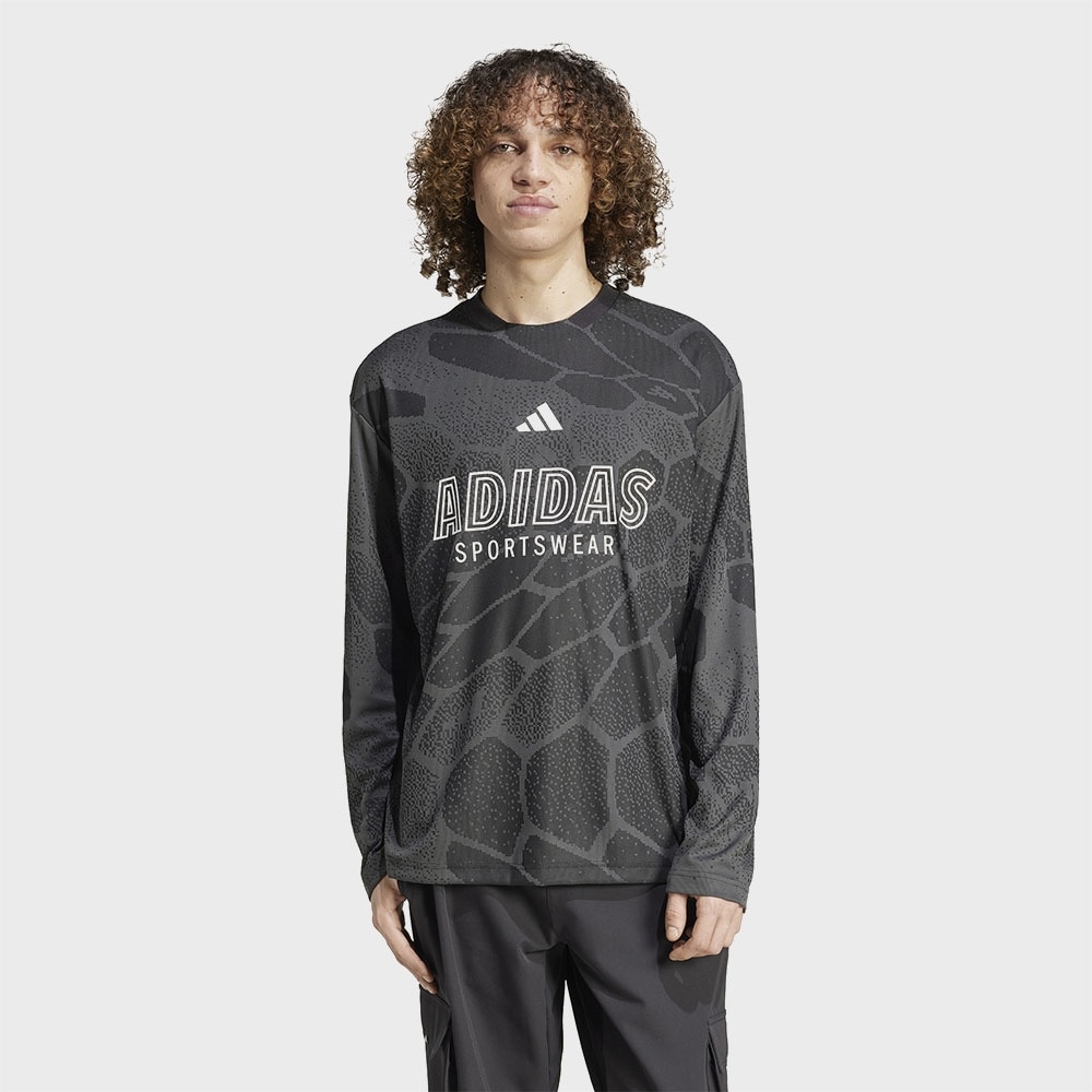 アディダスハウスオブティロロングスリーブジャカードジャージ-カーボン/JJ0833