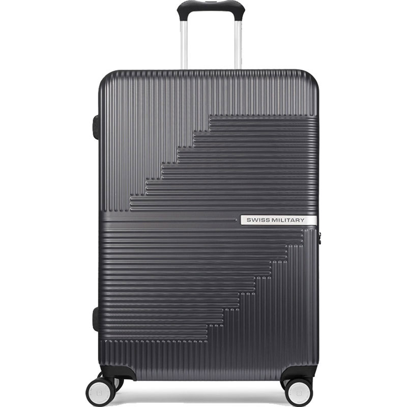 SWISS MILITARY(スイスミリタリー) GENESIS(ジェネシス) スーツケース 76cm ダークグレー カジュアル キャリーケース (smo328-gray)
