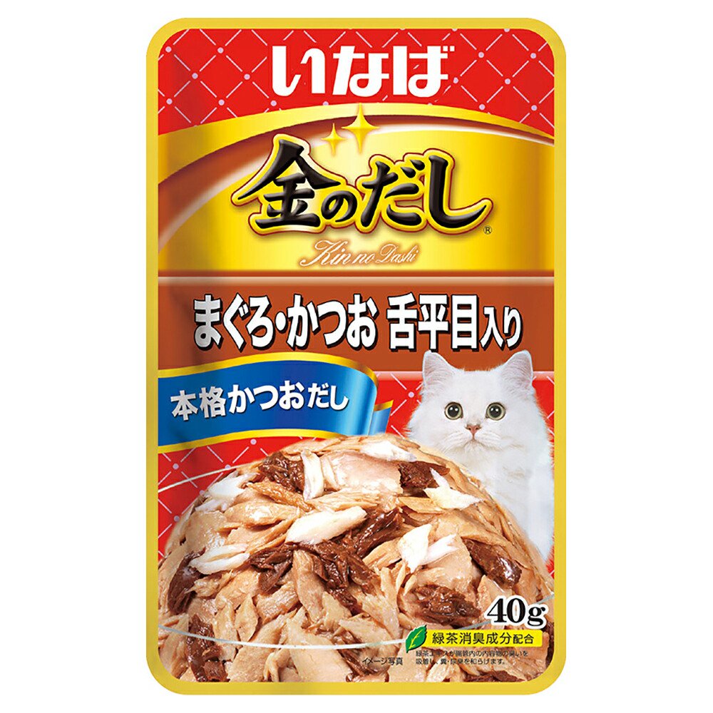 いなば 金のだし まぐろ・かつお 舌平目入り 40gX96 CRC35―20―20―55―00