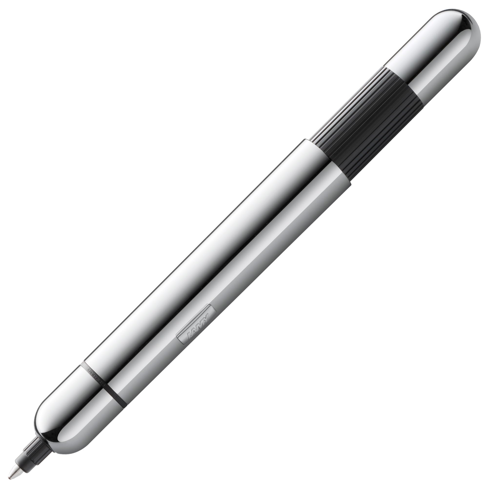LAMY（ラミー）pico chrome クローム ボールペン - 革新的なポケット ボールペン - ワンクリックでフルサイズのペンに - メタル製ボディ 線幅 M - コンパクトリフィル 黒 LAM