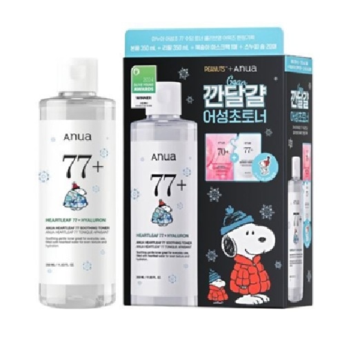 ドクダミ スージング トナー 350ml +350ml アワーズ 限定企画（+スヌーピー綿20枚 +桃マスク1枚）