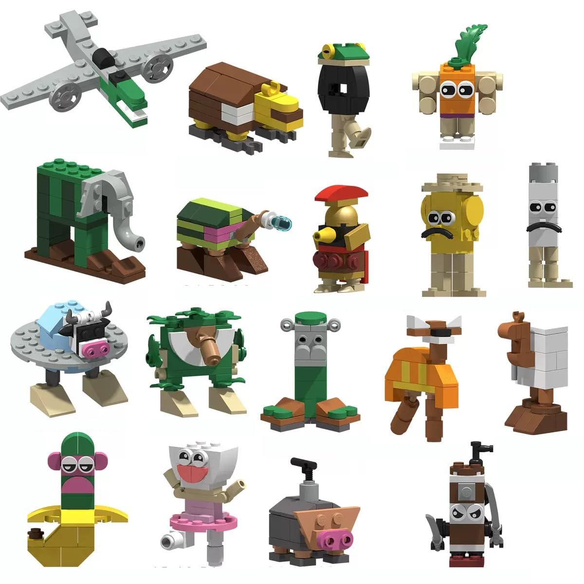 Salama ビルディングブロック イタリアン ブレインロット サイズ小 18体セット brainrot 主要ブランドと互換 互換品 ブロックおもちゃ フィギュア 知育