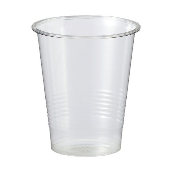 （まとめ） TANOSEEリサイクルPETカップ 270mL 1パック（50個） [x10セット]