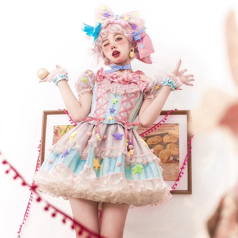 日韓カフェメイド服lolita洋服ロリタロリワンピース女中萌え妹甘辛ショー