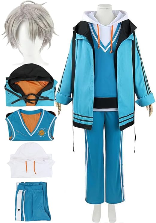 バーチャルYouTuber VTuber 甲斐田晴 浴衣 和服 コスプレ衣装 風 仮装 変装 ウィッグ付き お盆 プレゼント 祭り 変装 ステージ 舞台服 コスプレ祭 文化祭